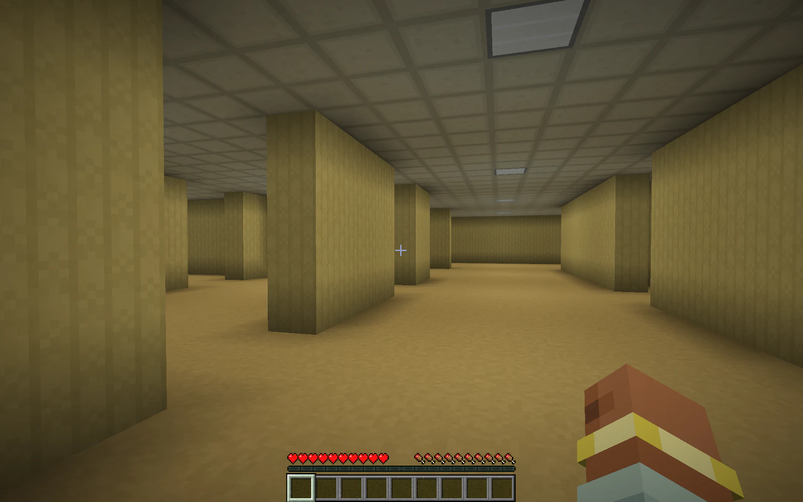 First-person gameplay inside Noclip's procedurally generated backrooms maze